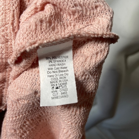 Light pink Bodycon mini dress off one shoulder - Picture 3 of 5